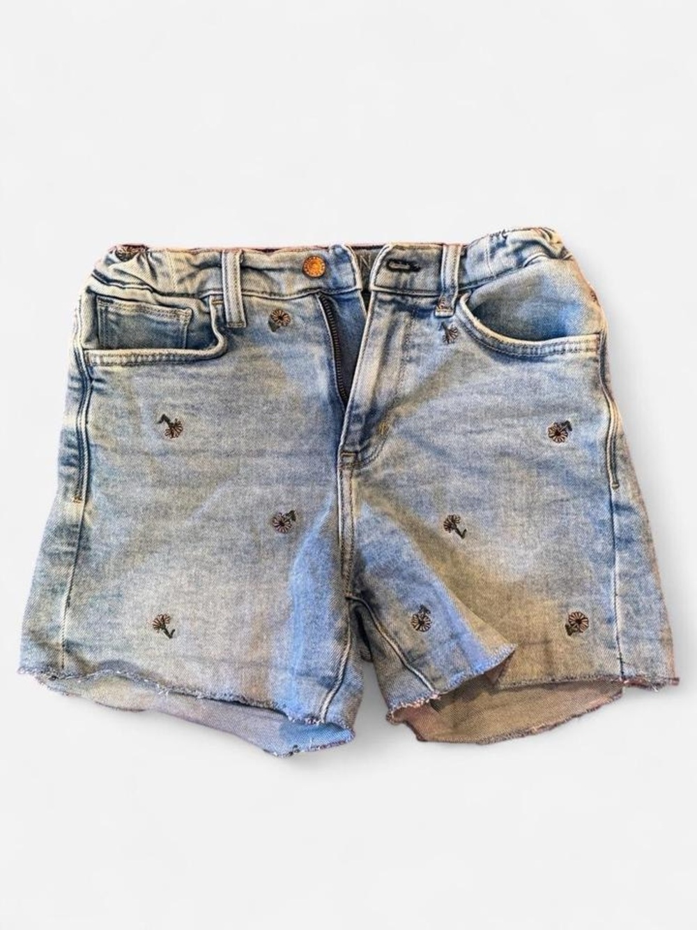 Arizona | Blue Denim Shorts | Floral Embroidery | Size: 3